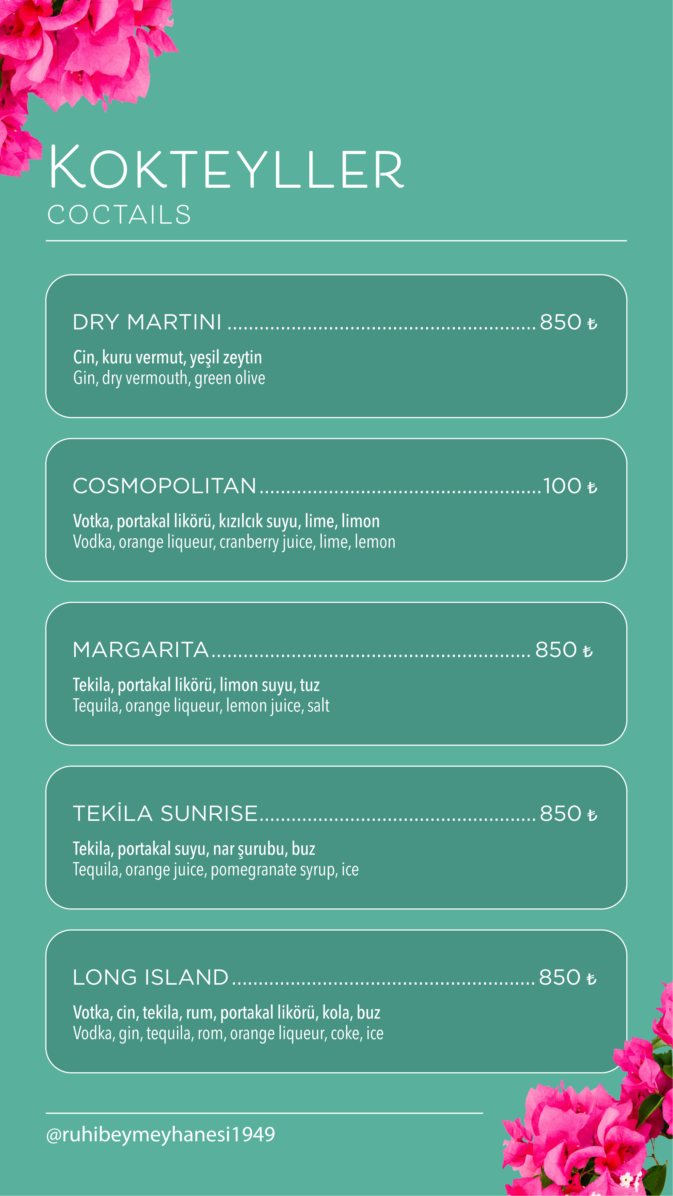 İçecek Menü 15